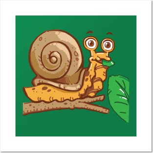 Cartoon Snail Posters and Art